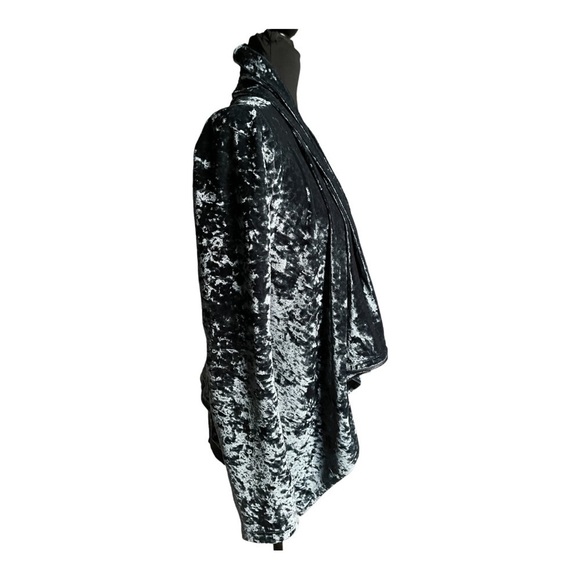 Blank NYC Crushed Velvet Moto Jacket | Draped Zip Up Blazer | Size S - Picture 8 of 12